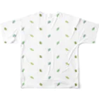 りっちゃんのへや。の葉っぱ All-Over Print T-Shirt :back