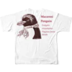 ヤママユ(ヤママユ・ペンギイナ)の伊達なマカロニペンギン All-Over Print T-Shirt :back