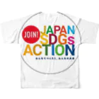 開運CROSS❖JAPAN。のJAPAN SDGs All-Over Print T-Shirt :back