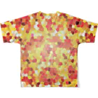  1st Shunzo's boutique のHealing mosaic All-Over Print T-Shirt :back