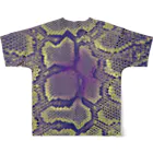  1st Shunzo's boutique のVenomous snake All-Over Print T-Shirt :back