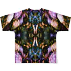  1st Shunzo's boutique のCreature  All-Over Print T-Shirt :back