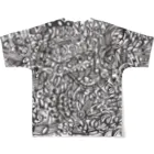 フクハラアキコの楽譜柄 All-Over Print T-Shirt :back