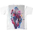 アオムラサキのWing of Hope 002 All-Over Print T-Shirt :back