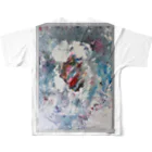 アオムラサキのSide Face 001 All-Over Print T-Shirt :back
