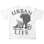 nidan-illustrationの"URBAN LIFE" #2 フルグラフィックTシャツの背面