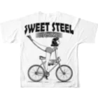 nidan-illustrationの"SWEET STEEL Cycles" #2 フルグラフィックTシャツの背面