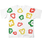 kibi_sunのカットパプリカ フルグラフィックTシャツの背面