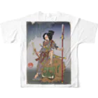 nidan-illustrationの"武者絵" All-Over Print T-Shirt :back