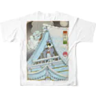 nidan-illustrationの"女雪宮・冬" #2 フルグラフィックTシャツの背面