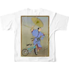 nidan-illustrationの"bmx samurai" #2 フルグラフィックTシャツの背面