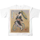 nidan-illustrationの"双輪車娘之圖會" 5-#2 フルグラフィックTシャツの背面