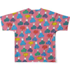 sano keiichiのhuzisanpinku All-Over Print T-Shirt :back