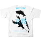 アシスト通信社の水郷アングラー　BASS All-Over Print T-Shirt :back