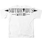 NOTORIOUS GAMBLERのアイコン フルグラフィックTシャツの背面