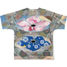 RMk→D (アールエムケード)の桔梗紋 Popカラー All-Over Print T-Shirt :back