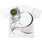 suparnaの飛鳥の乙女　シンプル All-Over Print T-Shirt :back