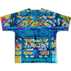 カニデザインのPsychedelic Shaft All-Over Print T-Shirt :back