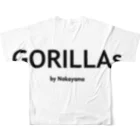 もやしのGorillas by Nakayama フルグラフィックTシャツの背面