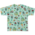 さとろくのチョコミン党T All-Over Print T-Shirt :back