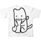 ゆるいぬ部のパピ犬ビッグ All-Over Print T-Shirt :back