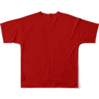 KEDAMONO Lab.のむくみちゃんRED フルグラフィックTシャツの背面