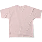 KEDAMONO Lab.のむくみちゃんPINK フルグラフィックTシャツの背面