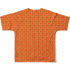 38　サンパチのちょっとちょっと【ノーマル】　オレンジ All-Over Print T-Shirt :back