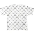 38　サンパチの剣カッチン【ひし形】　ホワイトB All-Over Print T-Shirt :back