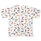 HIRAMATAのめだかまみれフルグラフィック All-Over Print T-Shirt :back