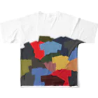 カレーゴハンナー  CURRYGOHANNERのTシャツたくさん All-Over Print T-Shirt :back