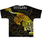 OUTLAWSのOUTLAWs男道 フルグラフィックTシャツの背面