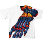 REDTAILの強化骨格４：Enhanced skeleton４ All-Over Print T-Shirt :back