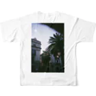 Adrenaline  Paradiseの2020Barcelona sleepy eyes フルグラフィックTシャツの背面