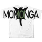 zou-sanの桃からモモンガ フルグラフィックTシャツの背面