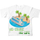 NO CRUISE NO LIFEのCruise Island All-Over Print T-Shirt :back