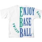 エンジョイベースボール by Heartmanのエンジョイベースボール EBB All-Over Print T-Shirt :back