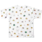 ごろごろにゃんすけの全員集合 All-Over Print T-Shirt :back