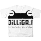 RIDGE DESIGNの.Frog(half face) All-Over Print T-Shirt :back