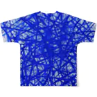 Takeo_HiraoのHirao_Blue_03 フルグラフィックTシャツの背面