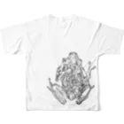 MUKEのカエル All-Over Print T-Shirt :back