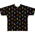 ieharatoshiakiのいやん（ブラック） All-Over Print T-Shirt