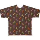 ieharatoshiakiのいやん（ブラウン） All-Over Print T-Shirt