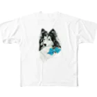 lilyamamのシェルティ：サイングレー All-Over Print T-Shirt