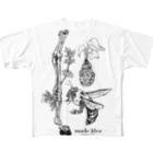 made blueのKumanbachi , Bone of house & Spring plants フルグラフィックTシャツ