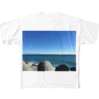 ショップの海 フルグラフィックTシャツ