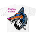 工房斑狼の狼犬ごま All-Over Print T-Shirt