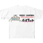 ひのぱぱラボのエンジョイキャンプ！ All-Over Print T-Shirt