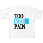 hanechickensのＴＯＯ　ＭＵＣＨ　ＰＡＩＮ 풀그래픽 티셔츠