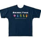 Cute BirdsのアニマルヨガTシャツ（Lサイズ） フルグラフィックTシャツ